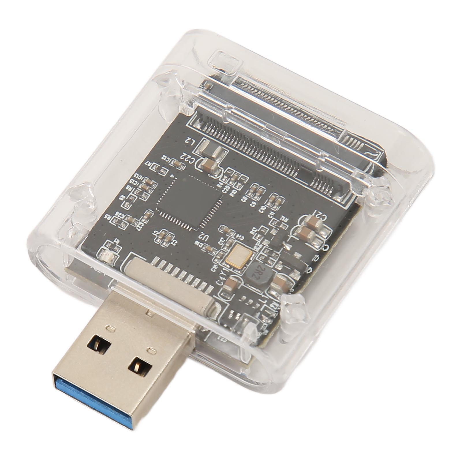 

Адаптер M.2 SATA на USB 6 Гбит/с, прозрачный ABS, Plug and Play, горячая замена, M.2 SSD на USB 3.0, карта-ридер