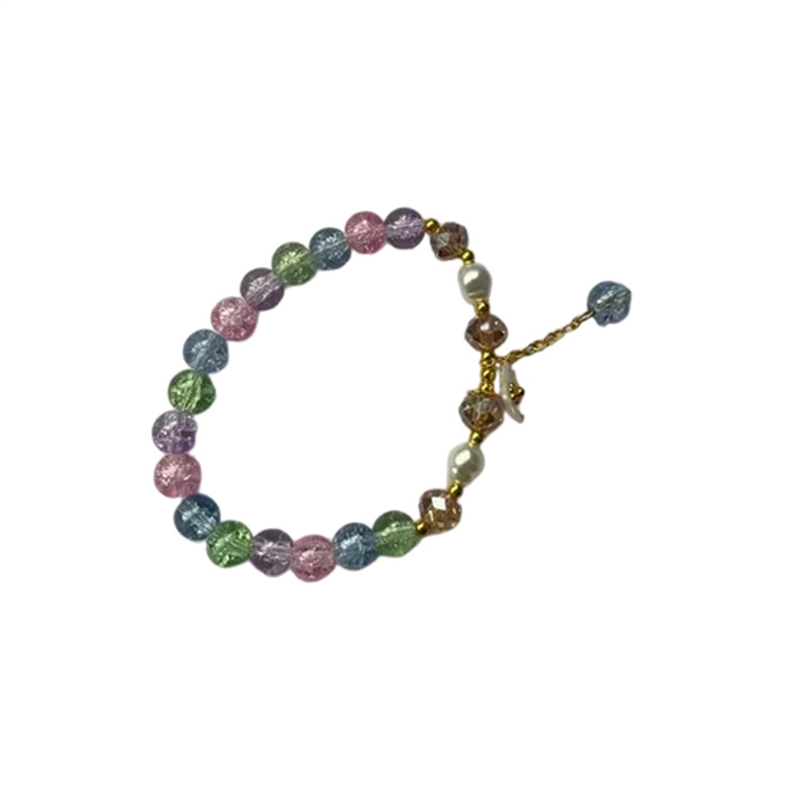 

Girl s Imitation Crystal Bracelet, Small Flower Children s Gift, Small Fresh And Exquisite Best Friend Bracelet one size