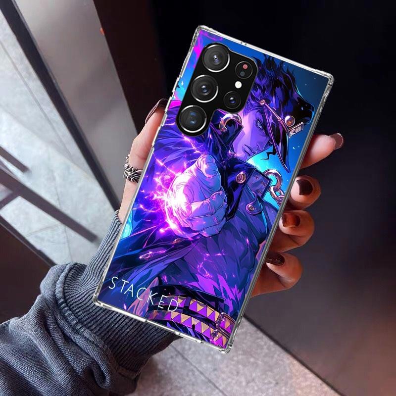 JoJo's Bizarre Adventure Kujo Jotaro Phone Case For Samsung Galaxy S23 S24 S25 Edge S26 Ultra S22 + S21 Plus S20 FE Cover Silico