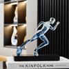Laufende Sportfiguren Kunstwerk Statue Schreibtischdekoration Ornamente Athlet Läufer Charakter Harzskulptur Raumästhetik Dekor