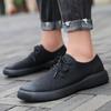 Casual Leather Shoes Men's Platform Non-slip Shoes Men's Large Size British Outdoor Hiking Shoes Men's Martin Shoes