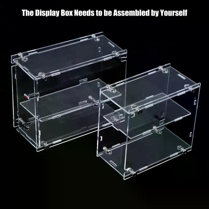 1/64 Model Cars Acrylic Display Case Fit For Assembled Dust Proof Box Cabinet Toy Vehicles