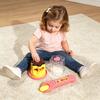 Simuliertes Pudding-Fütterspielzeug mit einziehbarem Löffel Rollenspiel Plüschtier Baby-Puppe Fütterungs-Interaktionsspielzeug Osterkorb-Füller