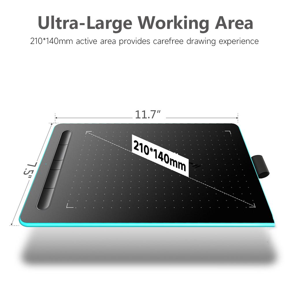 WP9620N Graphics Tablet Drawing Tablet with 8192 Levels Pressure Sensitivity 5080LPI