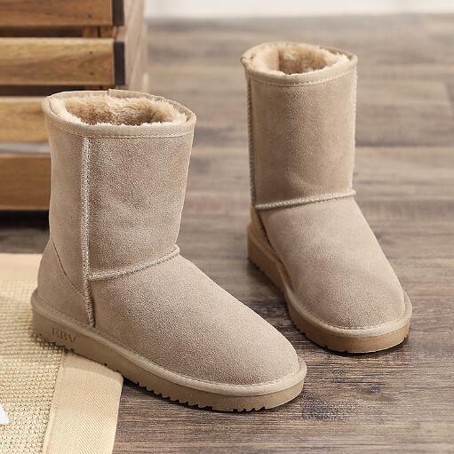 

Зимние ботинки женские, кожаные, средней толщины, теплые и нескользящие, с мехом, плюшевые, утолщенные, женские, хлопковые, качественные, женские ботинки 39 хаки