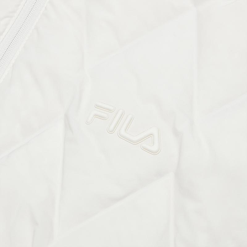 Fila Fleece Versatile Warm Casual Down Jacket Women Outerwear Oatmeal F11W448908FBG