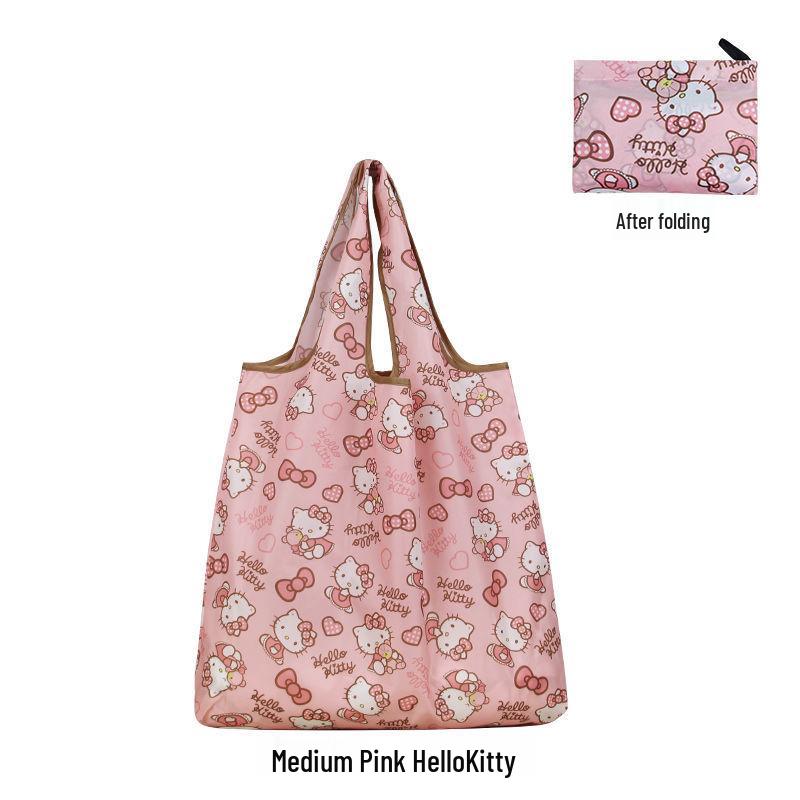 

Складная Экологичная Мультяшная Сумка-тоут для покупок - Водонепроницаемая, Вместительная, Портативная Сумка-шоппер на плечо