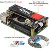 Geekworm X1001 PCIe To M.2 HAT Key-M NVMe SSD PIP PCIe Peripheral Board for Raspberry Pi 5 Support M.2 2230/2242/2260/2280 SSD