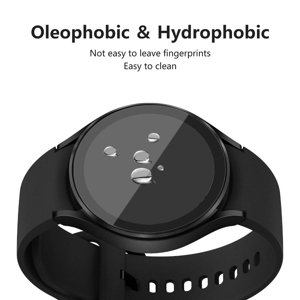 For Samsung Galaxy Watch4 44mm 2Pcs Screen Protectors ENKAY HAT PRINCE TPU Ultra Clear Full Cover Film
