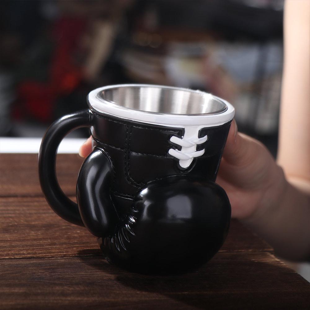 Resin Material Boxing Glove Mug Themed Design Sports Themed Mug Boxing Themed Tea Cup  Office