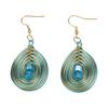 Crystal Pendant Necklace Earrings for Women Chunky Statement Flower Festival Ethnic Tribal Jewelry Accessories