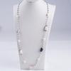 Fashion Luxury Women Jewelry Long Sweater Chain  Natural Baroque Shape Freshwater Peal Necklace