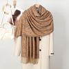 Nytt sjal Varmt vinterskjerf Hijab for kvinner Trykk Paisley Kasjmir Pashmina Tykt omslag Hode Hals Fular Luksuspledd Echarpe