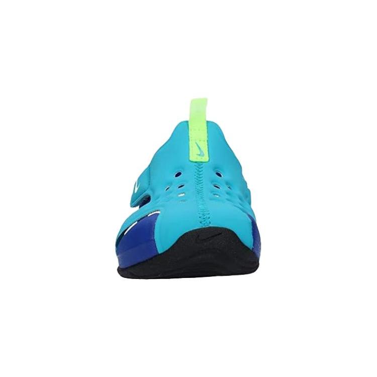 New Nike Sunray Protect 2 Children's Sandals Blue Purple Children Aged 3-7 Years Old 943826-303
