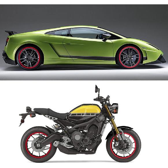 Reflective Wheel Rim Stripe Decal Sticker for 16-19 inch Rim Size Universal Car Motorcycle Wheel Reflective Pinstripe Decal Tape Sticker Decoration