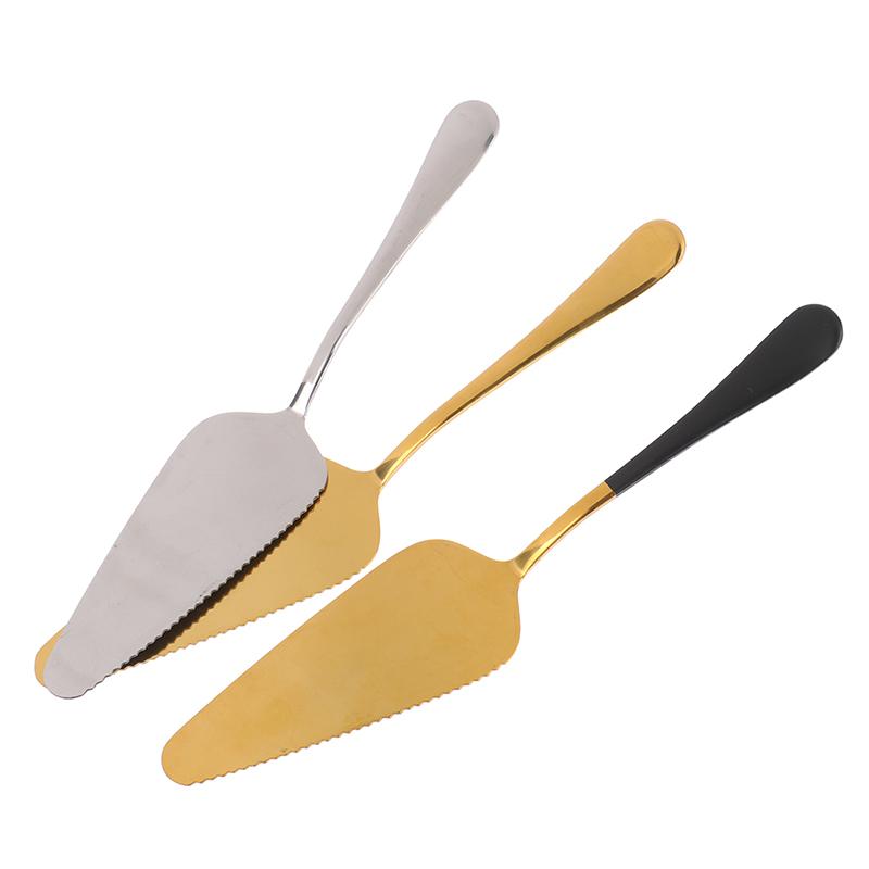 Colorato acciaio inossidabile taglierina per torta con bordo seghettato, pala per pizza, spatola per torta