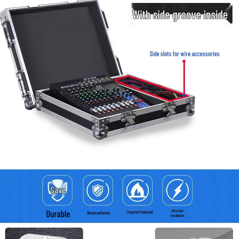 Soundcraft MG12 Mixer Flight Case for 16-Channel Audio & Lighting Console