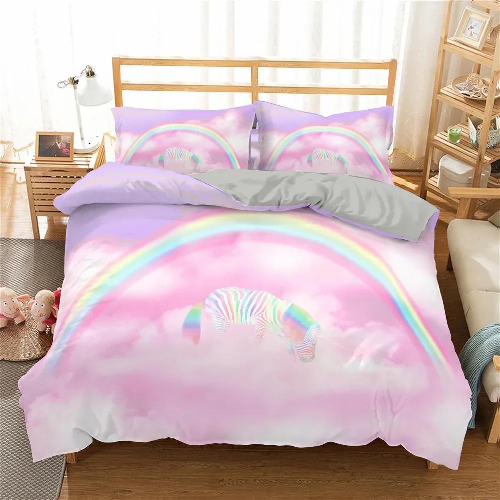 Black And White Milk Pattern Bedding Set Simple Style Soft And Comfortable Duvet Cover Set 3-Piece Children's Duvet Cover Set