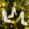 1 Set Practical Christmas Tree Pendant Wear-resistant DIY Shatterproof Plastic Pendant