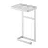 Yamazaki Jitsugyo Toilet Paper Holder Top Rack 2 Tiers White Approx. W17 X D12.5 X H30cm Tower Toilet Mobile Holder Shelf Storage 4394
