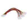 4 Pin Ide 1-To-3 Molex Ide Female Power Supply Splitter Exentsion Adapter Cable
