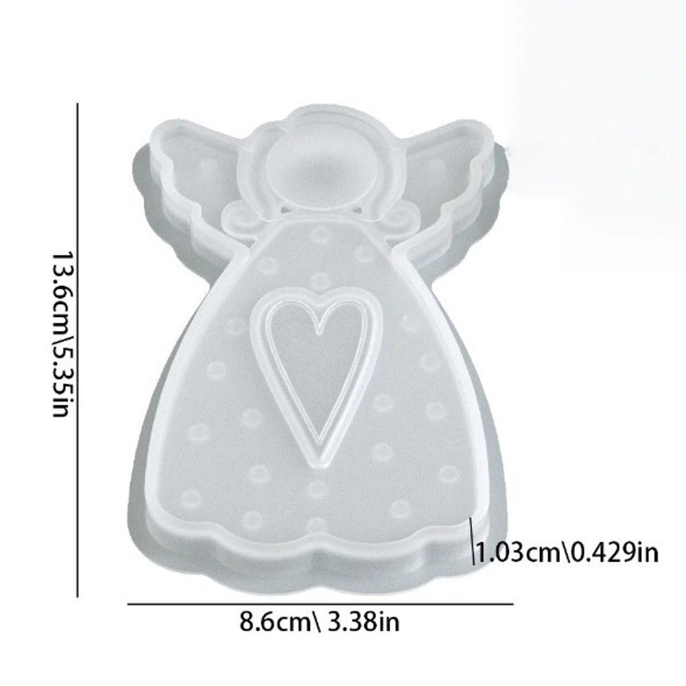 DIY Hanging Ornament Resin Pendant Mold Faceless Angel Plaster Mold Concrete Mould  Craft Supplies