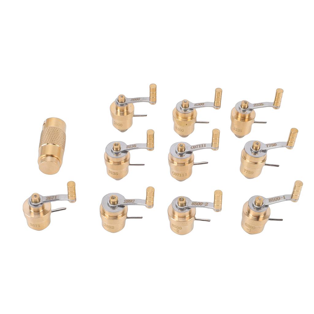 Brass Watch Mainspring Winder Set Watch Crown Winder Tool for Watch Repair Wristwatch Maintenance