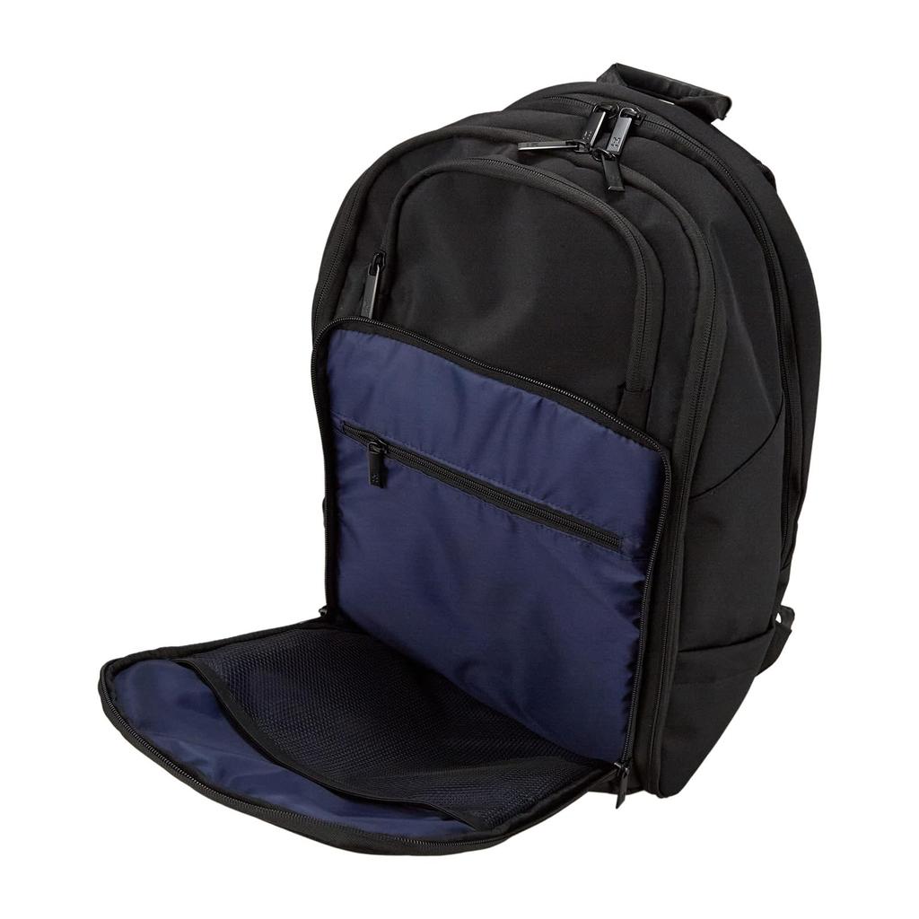 Round Backpack, A4 Size, Water-Repellent, Hapitas Plus HPL5166, Black