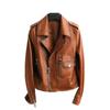 Sheepskin Jacket for Women Spring and Autumn New Style Genuine Leather Jacket Slim Fit Short Casual Motorcycle Jacket