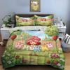 Cartoon E-Emily Erdbeer Friends Bedding Set Pillowcases Strawberry Sweetheart Duvet Cover Boys Girls Children Luxury Gifts