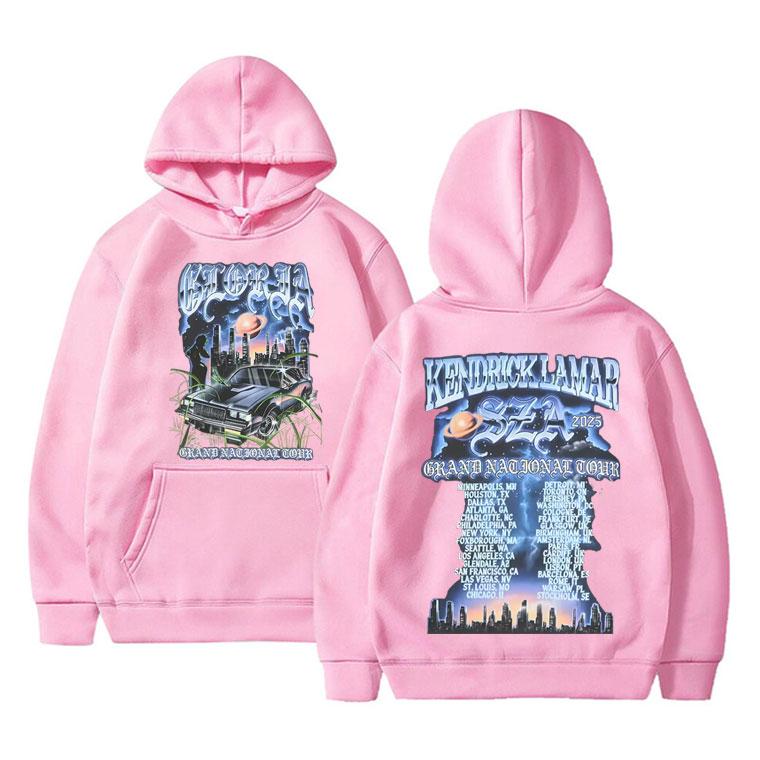 Rapper Kendrick Lamar & SZA Grand National Tour 2025 Mikina Pánská Dámská Hip Hop Móda Pop Music Mikina Oversized Streetwear
