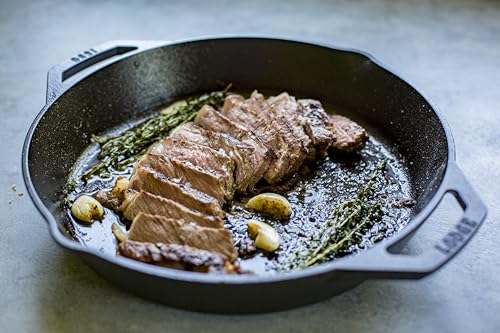 LODGE Cast Iron Pan with Loop Handle, L10SKL, 12 inches