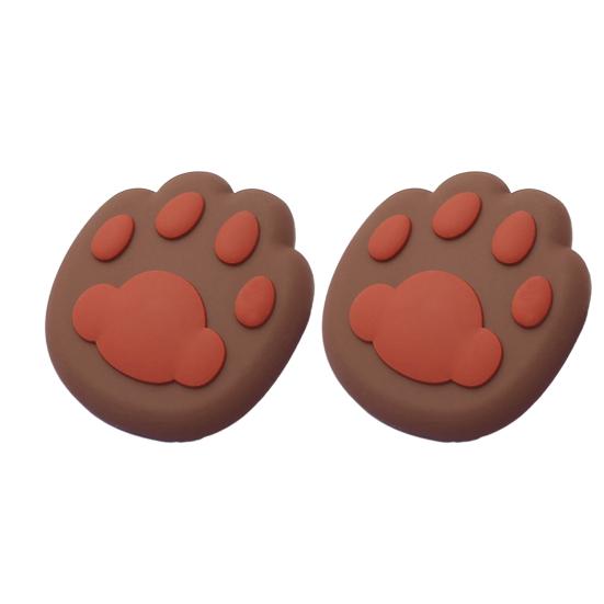 2 Pcs Cat Paw Doorknob Crash Pad Mute Cabinet Door Handle Lock Silencer Anti-Collision Pad Wall Protector Windproof Doorknob Pad Household ADM