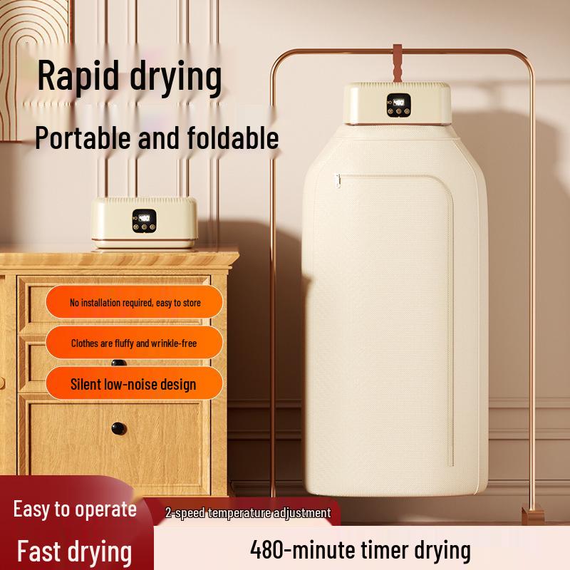 Portable Automatic Clothes Dryer: Compact Folding Travel & Household Drying Rack