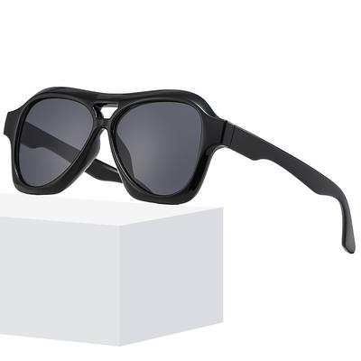 Retro Double Beam Sunglasses Men'S Personality Simple Glasses Sunglasses Women 3855