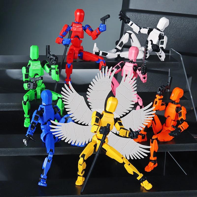Lucky Puppets 13 Doll,Multiple Styling Combinations Robot Model,Cheap Holiday Gift,Cool Robot Doll Desktop Decoration