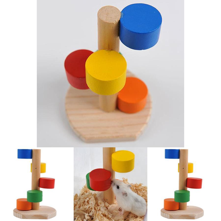 Premium Quality Wooden Colorful Scaling Ladder Fun Play Toy For Pet Rat Hamsters