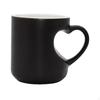 Color Changing Ceramic Mug Heart Handle Novelty Gift Heat Sensitive Coffee Cup