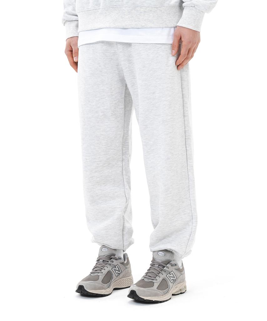Leukeoseuteom The Essential Plain Jogger Sweatpants (Light Melange)