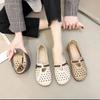 Rutschfeste Schuhe mit weicher Sohle und perforiertem Belüftungsdesign, Coole Sandalen, Arztschuhe, Damenschuhe