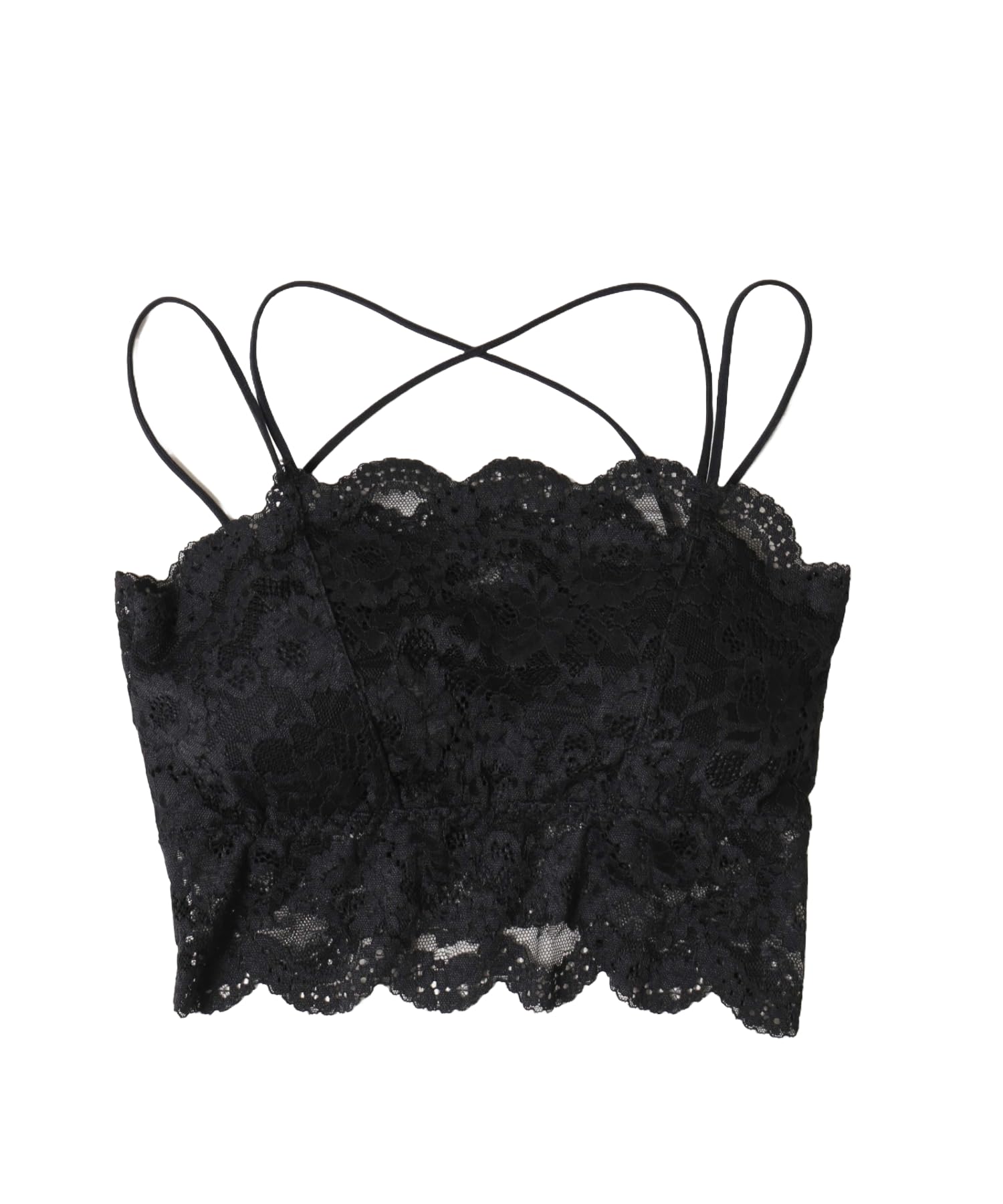 

WEGO PHILLY Кружевной Размер Черный Топ-майка, Девичий, Женский, F, чёрный