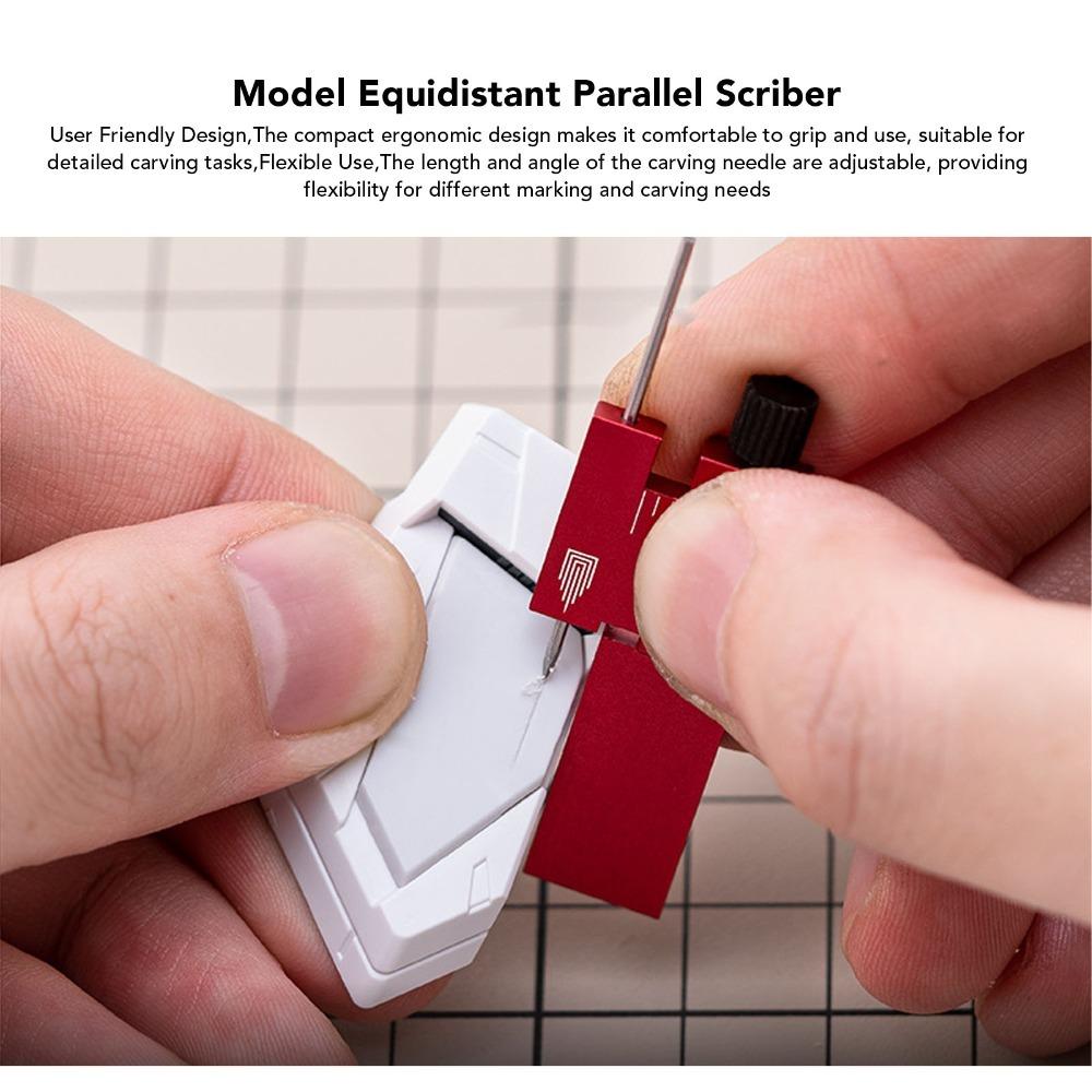 Adjustable Design Equidistant Parallel Scriber Adjustable Scribing Ruler  Model Crafting