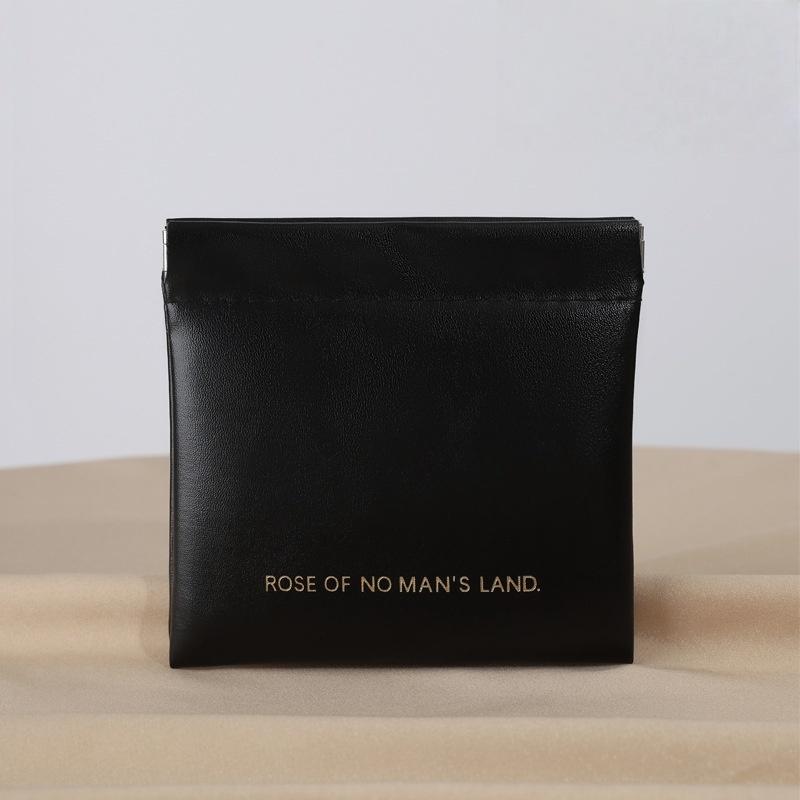 

Автоматически закрывающаяся сумка для хранения, чехол для губной помады, сумка-органайзер для кабелей из ПУ кожи, герметичная сумка для монет, ключей, украшений, наушников, мини-портативная