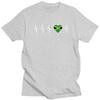 Custom Cool Jamaican Heartbeat Jamaica Flag T Shirt Men Short Sleeves Pure Cotton Tshirt Casual Tee Tops Streetwear Tshirts