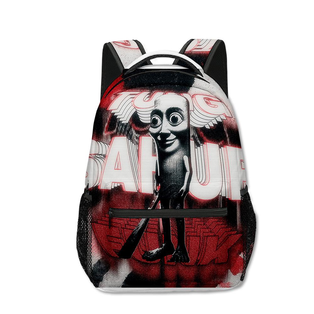 Trendy Popular Funny Tungtungtung Student Bookbag Notebook Backpacks 3D Print Oxford Waterproof Boys/Girls Travel Backpacks