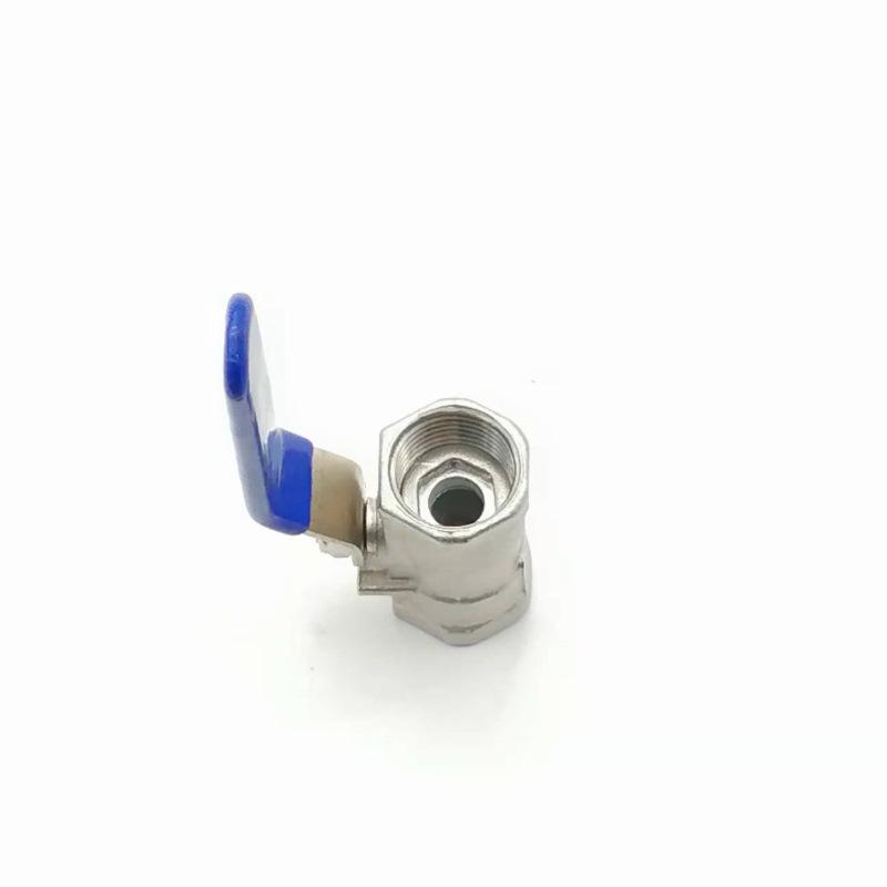 304 Stainless Steel One-Piece Threaded Ball Valve, DN8/10/15/20