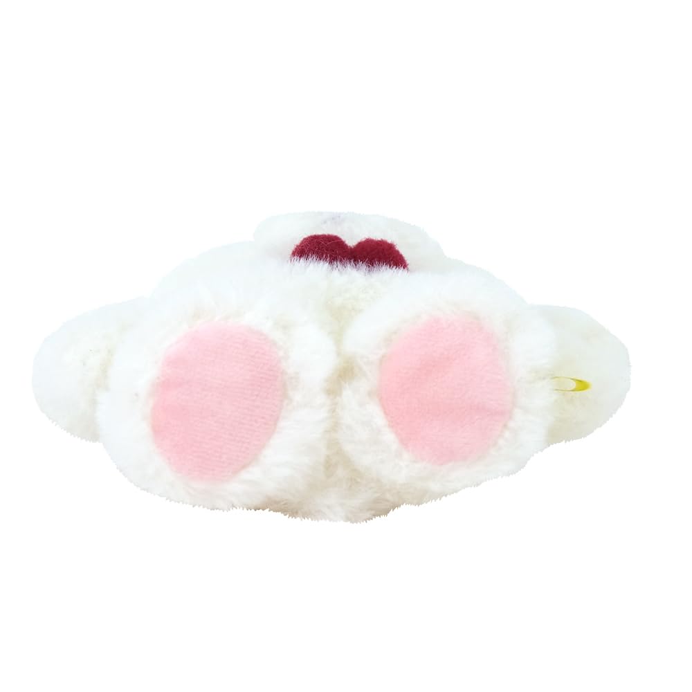 Sun Lemon Fluffy Tatton Santa Dog White S 14x18x7cm Plush Animal P-8402