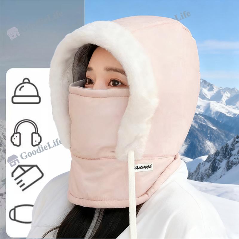 

Теплая ветрозащитная шапка для катания с флисовой подкладкой и защитой ушей, унисекс, зимняя шапка для активного отдыха Standard