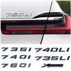 3D ABS Car Trunk Letters Logo Decals Badge Emblem Sticker For BMW 7 Series 730Li 740Li 745Li 750Li 760Li G11 G12 E38 E65 E66 F01