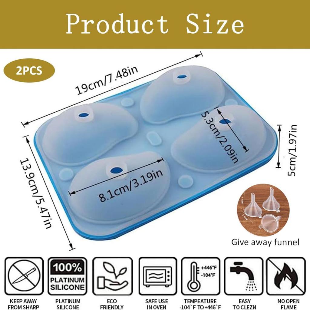 3D Mango Silicone Mold 4-Cavity Food Grade Mousse Cake Molds Kitchen Baking Tools for Wedding Party Desserts Pastry Bakeware
